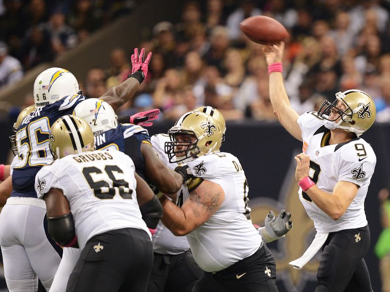 Brees threw four touchdowns in all as the Saints finally got a win on the board this season.