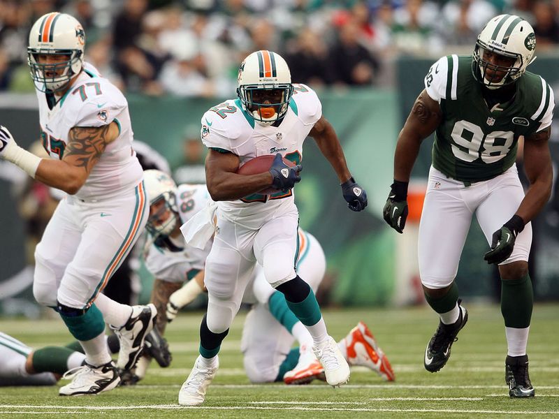 Johnson did not have much else to smile about on Sunday as the Dolphins thrashed the Jets