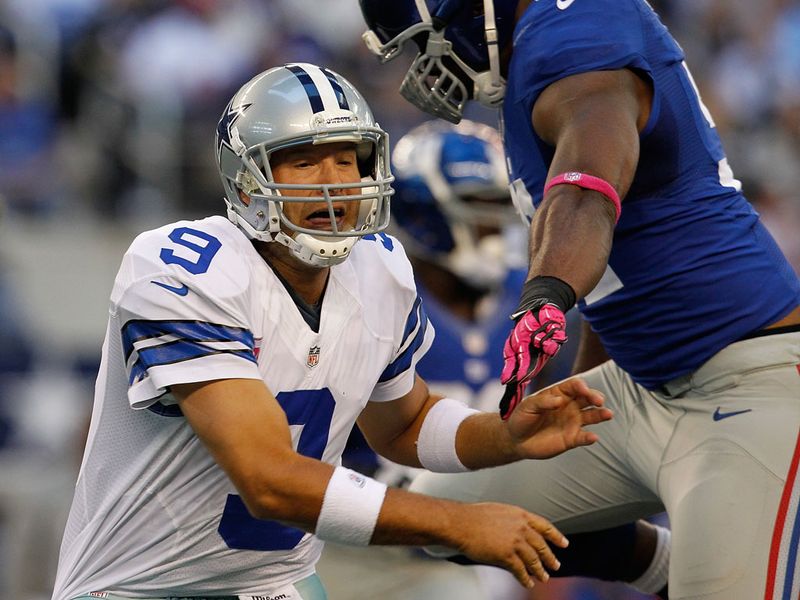 Tony Romo could not recover from an awful start as the Cownoys lost to the Giants