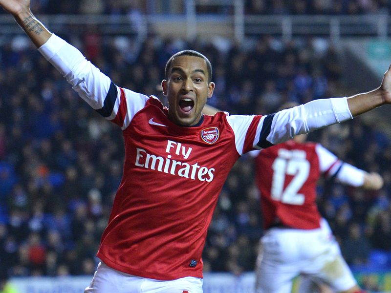 Theo Walcott completes his hat-trick in the extra minutes as Arsenal continue to fight back.