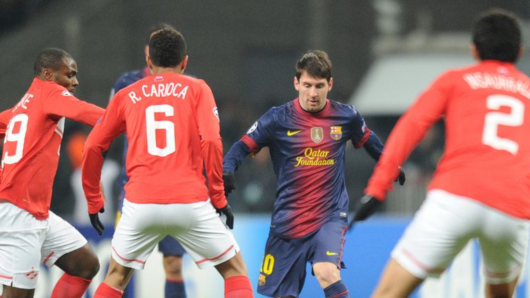 Lionel Messi: Barcelona ace scored twice against Spartak Moscow