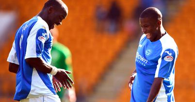 Hasselbaink (r): Struck late leveller for Saints
