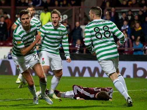 Mikael Lustig found the net in Celtic's victory