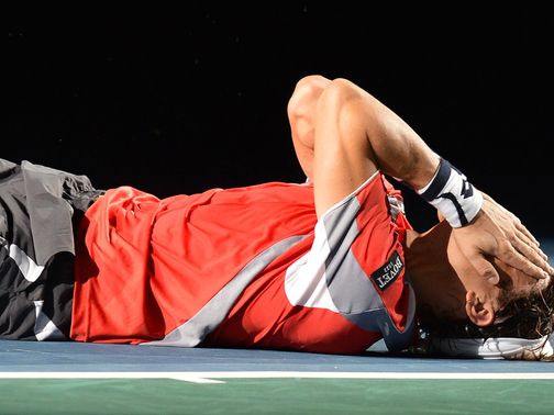 Ferrer after his win