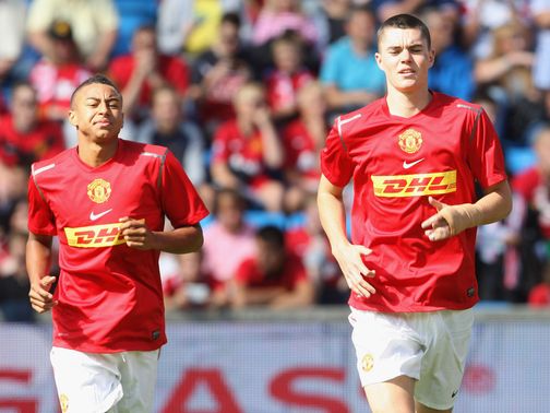 Lingard & Keane: Will remain at Leicester until January
