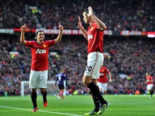 Robin van Persie opened the scoring against his old club
