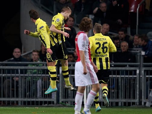 Marco Reus was on target as Dortmund thrashed Ajax