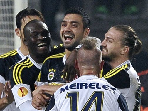 Fenerbahce celebrate against Marseille