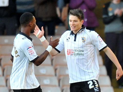 Jennison Myrie-Williams and Ryan Burge: Both scored for Vale