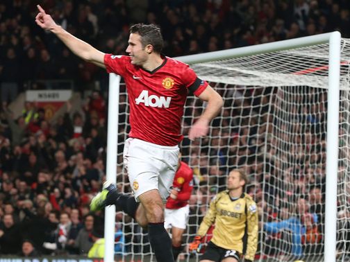 Robin van Persie scored an early winner for Man United