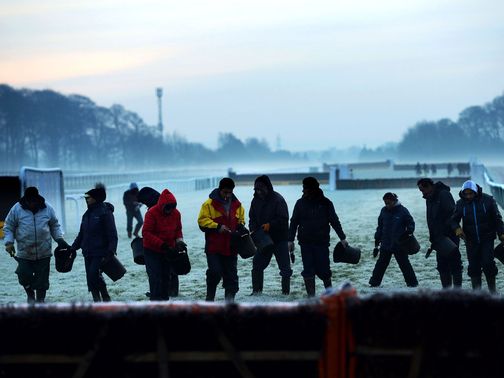 Haydock's meeting failed to beat the weather