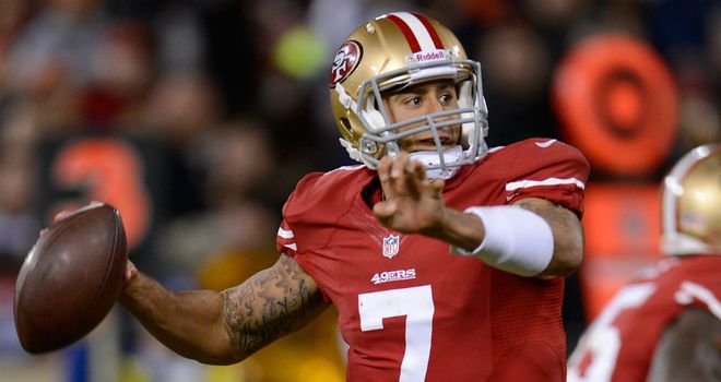 Colin Kaepernick: Threw two touchdowns on his first start
