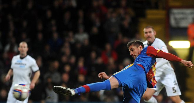 Andre Moritz: Netted two goals to secure Crystal Palace win