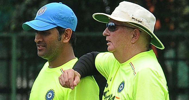 MS Dhoni and Duncan Fletcher: Under pressure to avoid series defeat