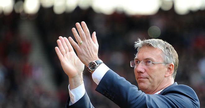Nigel Adkins: Says his Southampton side must play football against Stoke