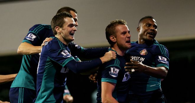 Sunderland scored twice within seven minutes of Petric's equaliser for Fulham
