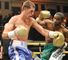Larry Ekundayo (R) knocked out pre-tournament favourite Craig McEwan (pic leighdawneyphotography.com)
