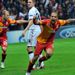 Yilmaz celebrates his goal