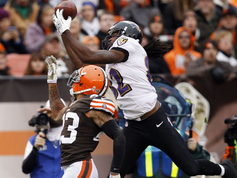 Torrey Smith caught a touchdown as the Ravens overcame the Browns