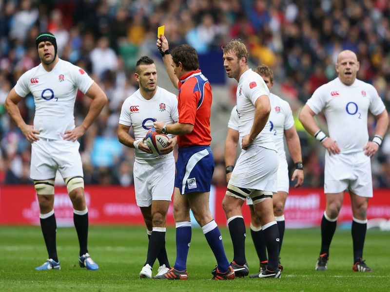 Danny Care was sin-binned early on for a dangerous tackle