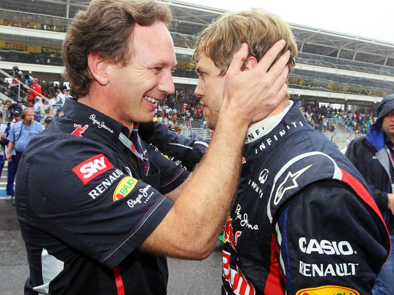 A triple double for Chrisitan Horner and Sebastian Vettel