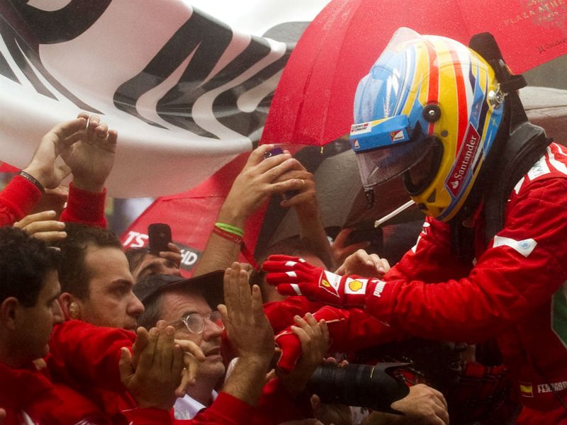 Commiserations for Alonso and Ferrari