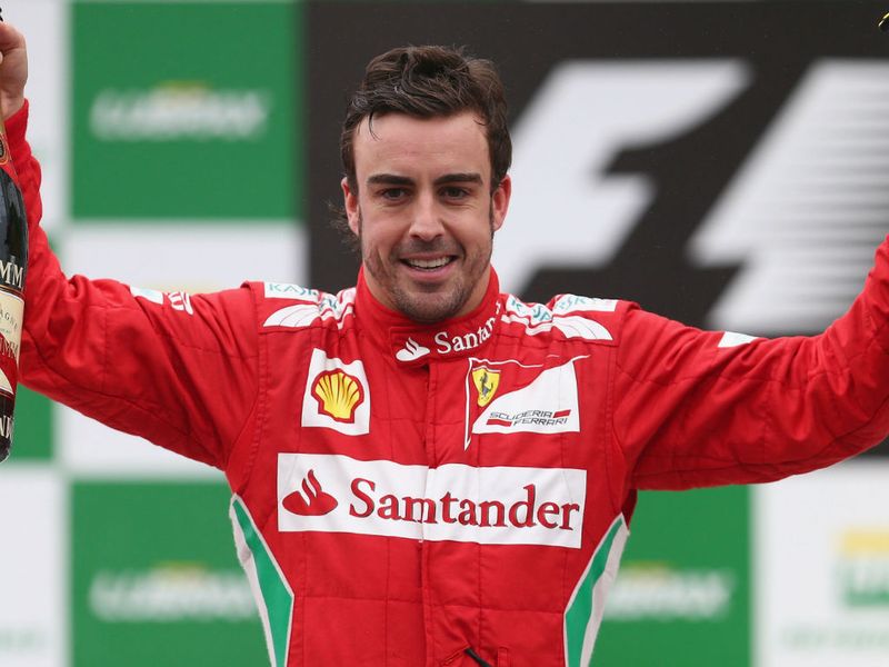 Fernando Alonso ended the year on the podium
