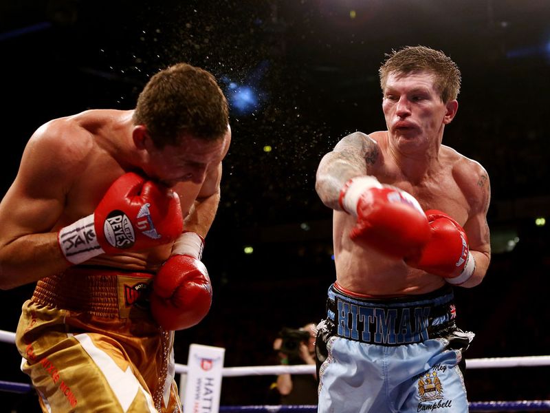 The Manchester-born fighter delivered a telling right hook although the Ukrainian opponent proved a tough nut to crack
