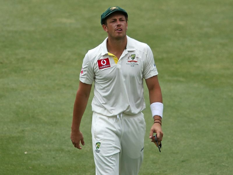 James Pattinson had to leave the field with a side strain, and was sent for scans.