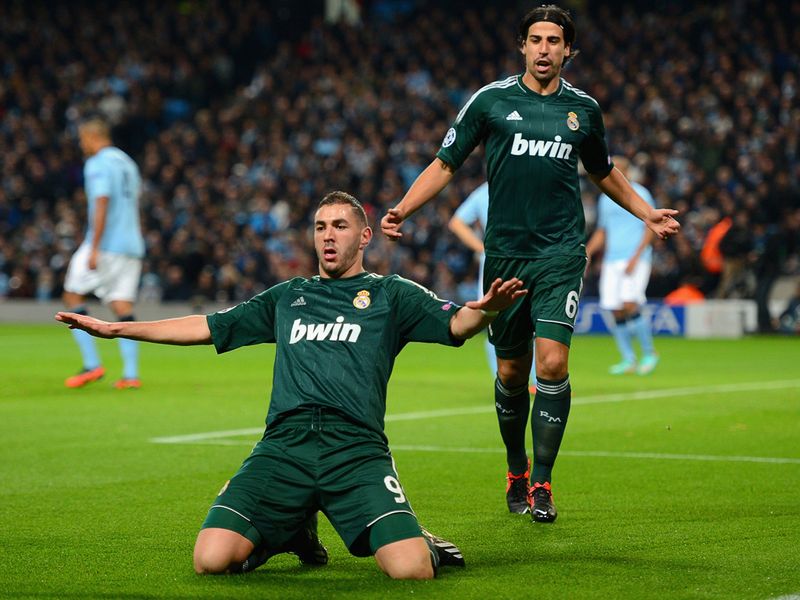 ...to volley home past Joe Hart, Maicon completely lost his man to gift Real the lead.
