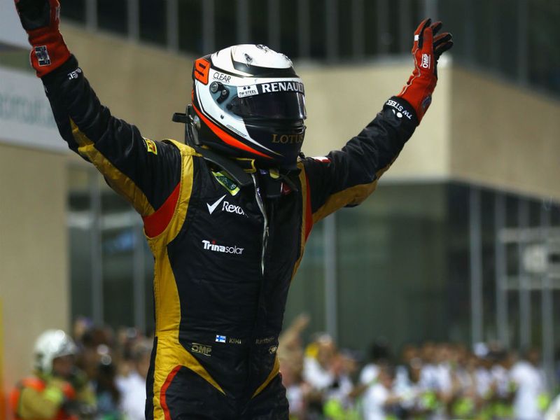 A delighted Finn in parc ferme