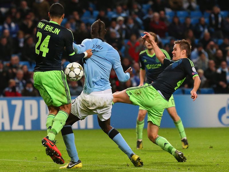 Deep into stoppage time Mario Balotelli felt he should have had a penalty when his shirt was pulled