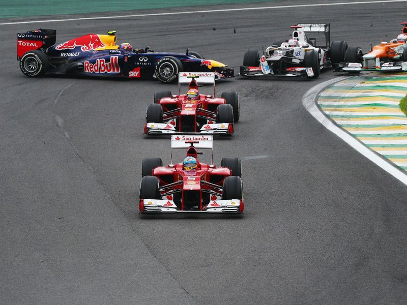 Mark Webber goes for a spin