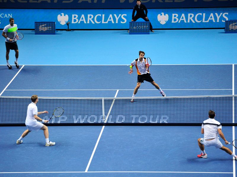 Experienced duo Max Mirnyi and Daniel Nestor were across the net. The first two sets were shared, taking the match to a Champions Tie-break decider.