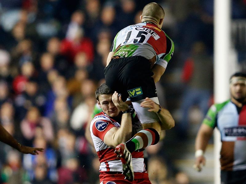 Shane Monahan was sin-binned for tackling Mike Brown in the air