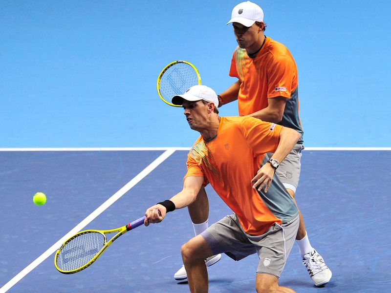 American pair Mike and Bob Bryan were heavy favourites to take the doubles title ...