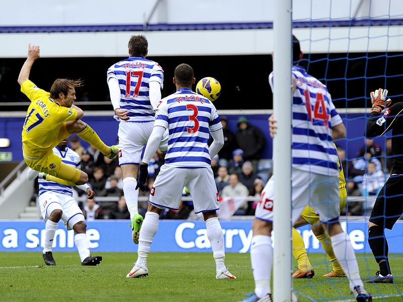 Reading struck first when Kaspars Gorkss volleyed home following a goalmouth scramble