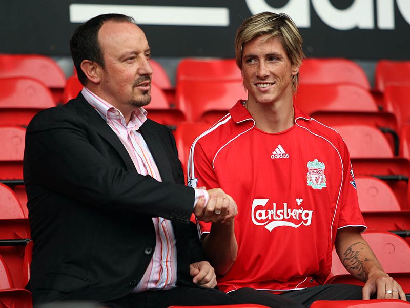 Benitez convinces his countryman Fernando Torres to join him on Merseyside, the striker proves to be a huge success.