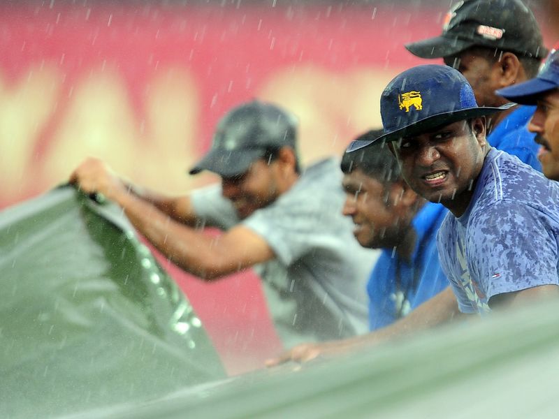 Rain arrived twice, reducing the overs to 33 per side.