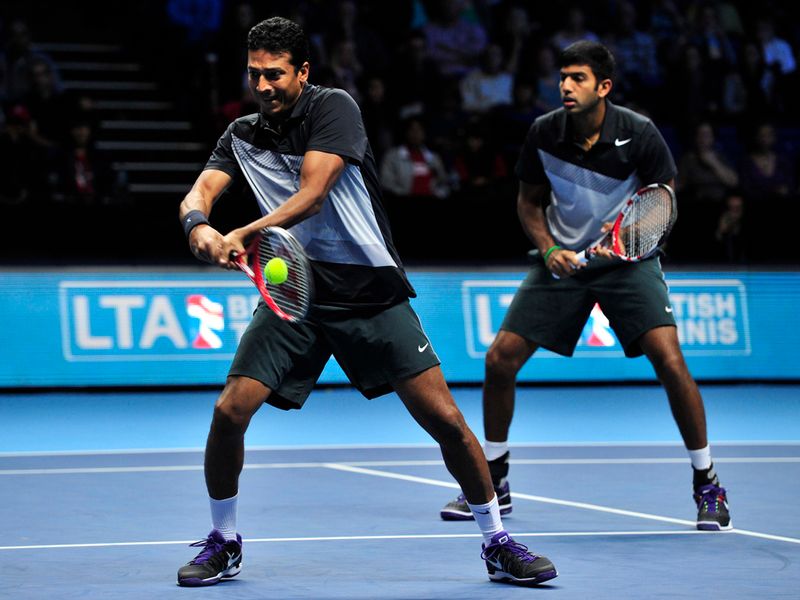 Their opponents are Rohan Bopanna and Mahesh Bhupathi.