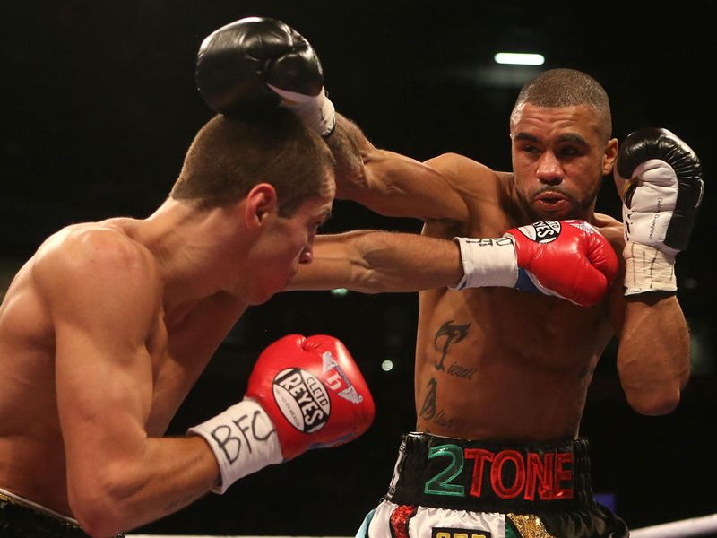 In the undercard Scott Quigg and Rendell Munroe trade blows in their super-bantamweight rematch at the Manchester Arena