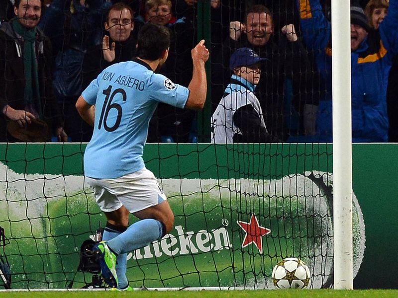 A 74th minute penalty despatched by Sergio Aguero offers Man City some hope.