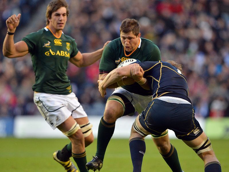 Willem Alberts makes some hard yards