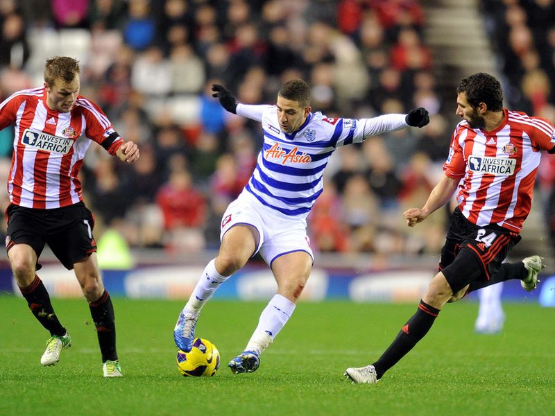 Back at the Stadium of Light, Adel Taarabt was trying his best to make something happen