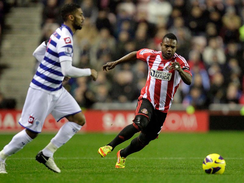 On the pitch, Armand Traore and Stephane Sessegnon battled for the ball
