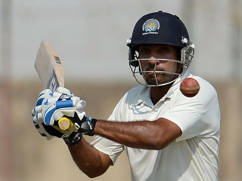 Sunny Singh recorded a half century as England's bowlers struggled before tea.