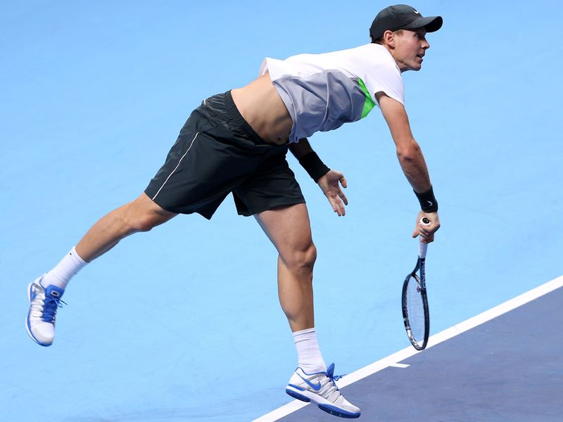 Berdych was far sharper and took the first set 6-3.