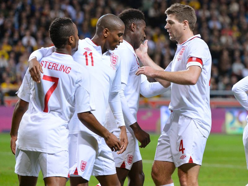 In an international friendly against Sweden, at their new home - the Friends Arena - Steven Gerrard picks up his 100th cap for England.