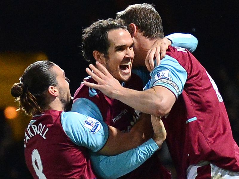 The defender enjoys his first goal of the season.
