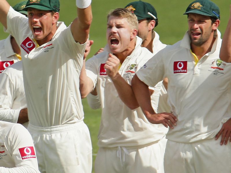 The part-time leg-spin of David Warner had Hashim Amla stumped.